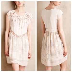 Anthropologie Embroidered Calliope Swing Dress